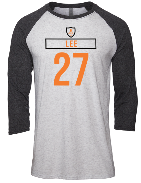 Home Jersey Anders Lee Unisex Premium Three-Quarter Raglan T-Shirt | Swagsta
