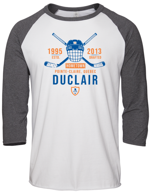 Classic Heritage Anthony Duclair Unisex Premium Three-Quarter Raglan T-Shirt | Swagsta