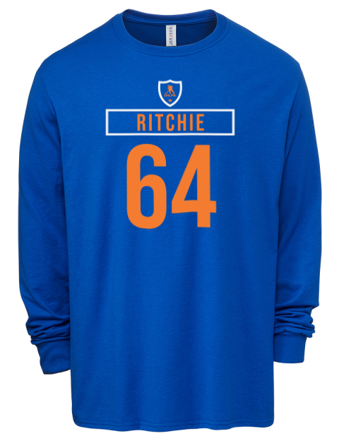 Away Jersey Calum Ritchie Men's Premium Blend Long Sleeve-T-Shirt | Swagsta