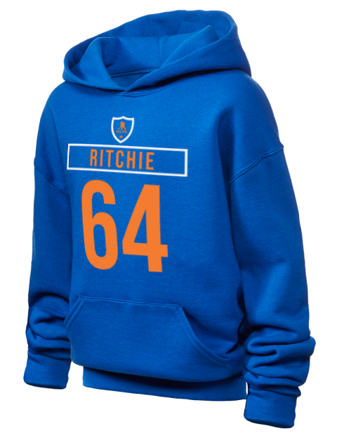 Away Jersey Calum Ritchie Youth Hooded Sweatshirt | Swagsta