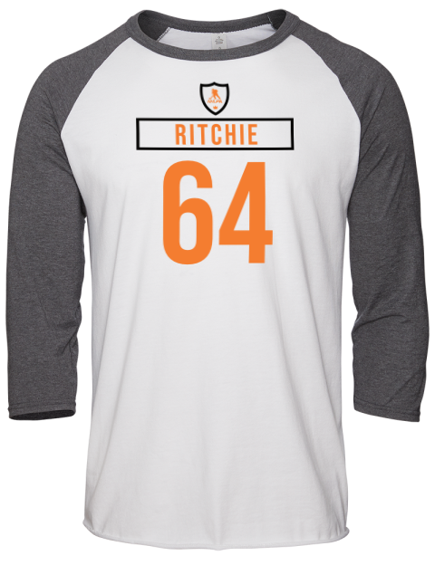 Home Jersey Calum Ritchie Unisex Premium Three-Quarter Raglan T-Shirt | Swagsta