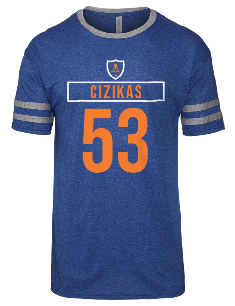 Away Jersey Casey Cizikas Men's Tri-Blend T-Shirt | Swagsta