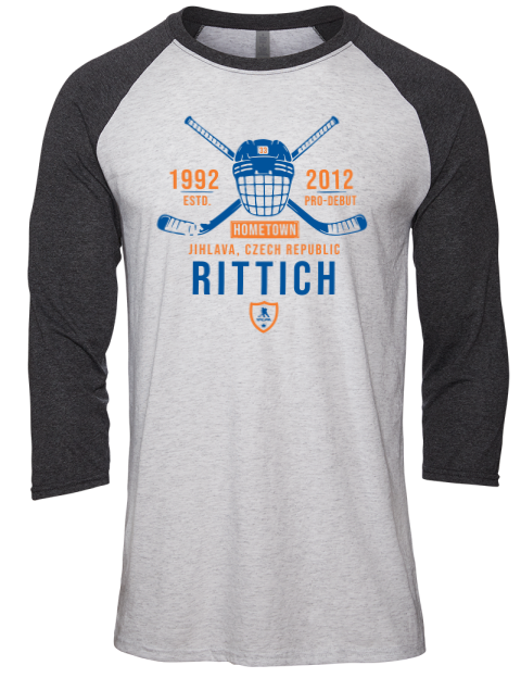 Classic Heritage David Rittich Unisex Premium Three-Quarter Raglan T-Shirt | Swagsta