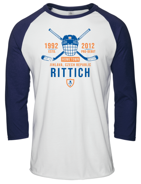Classic Heritage David Rittich Unisex Premium Three-Quarter Raglan T-Shirt | Swagsta