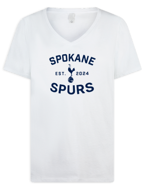 Fan Wear Spokane Spurs Premium Ladies V-Neck T-Shirt | Swagsta