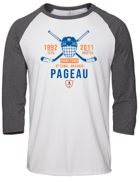 Classic Heritage Jean Gabriel Pageau Unisex Premium Three-Quarter Raglan T-Shirt | Swagsta