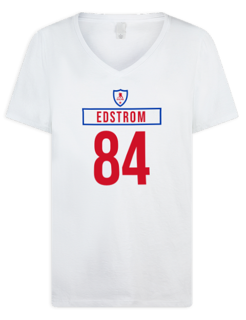 Home Jersey Adam Edstrom Premium Ladies V-Neck T-Shirt | Swagsta