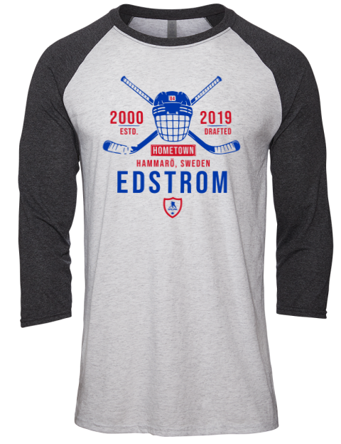 Classic Heritage Adam Edstrom Unisex Premium Three-Quarter Raglan T-Shirt | Swagsta