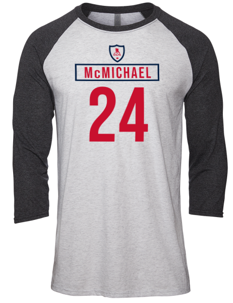 2A Home Jersey Connor McMichael Unisex Premium Three-Quarter Raglan T-Shirt | Swagsta