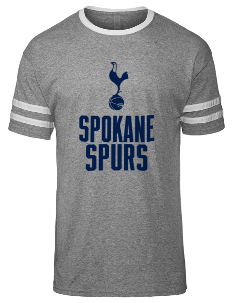 Stacked Spokane Spurs Men's Tri-Blend T-Shirt | Swagsta