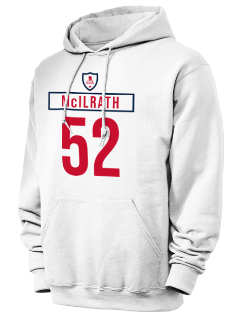 2A Home Jersey Dylan McIlrath Unisex Hooded Sweatshirt | Swagsta