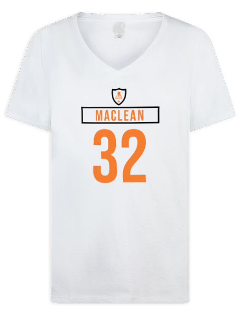 Home Jersey Kyle MacLean Premium Ladies V-Neck T-Shirt | Swagsta