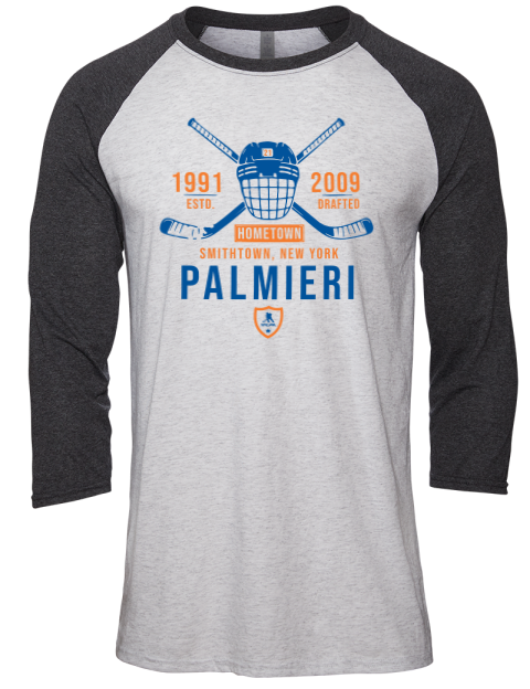 Classic Heritage Kyle Palmieri Unisex Premium Three-Quarter Raglan T-Shirt | Swagsta