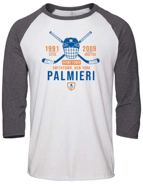 Classic Heritage Kyle Palmieri Unisex Premium Three-Quarter Raglan T-Shirt | Swagsta