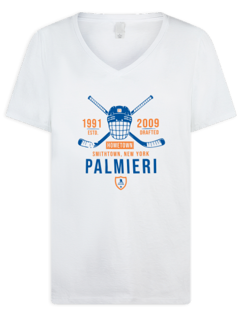 Classic Heritage Kyle Palmieri Premium Ladies V-Neck T-Shirt | Swagsta