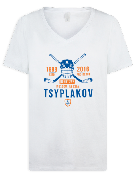 Classic Heritage Maksim Tsyplakov Premium Ladies V-Neck T-Shirt | Swagsta