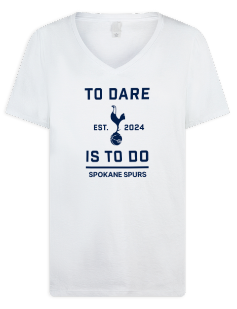 To Dare Spokane Spurs Premium Ladies V-Neck T-Shirt | Swagsta