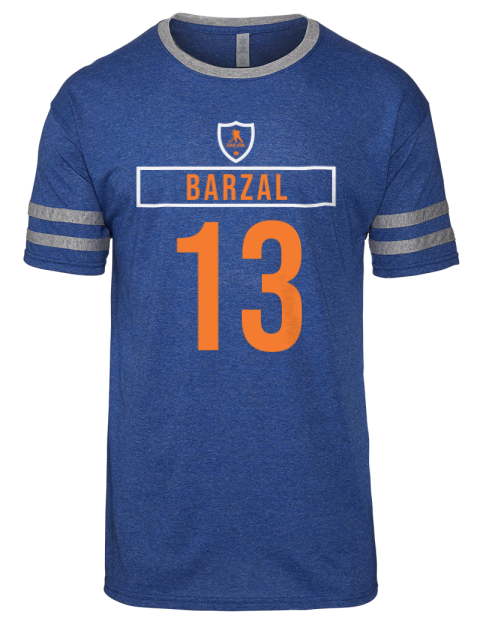 Away Jersey Mathew Barzal Men's Tri-Blend T-Shirt | Swagsta