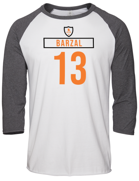 Home Jersey Mathew Barzal Unisex Premium Three-Quarter Raglan T-Shirt | Swagsta