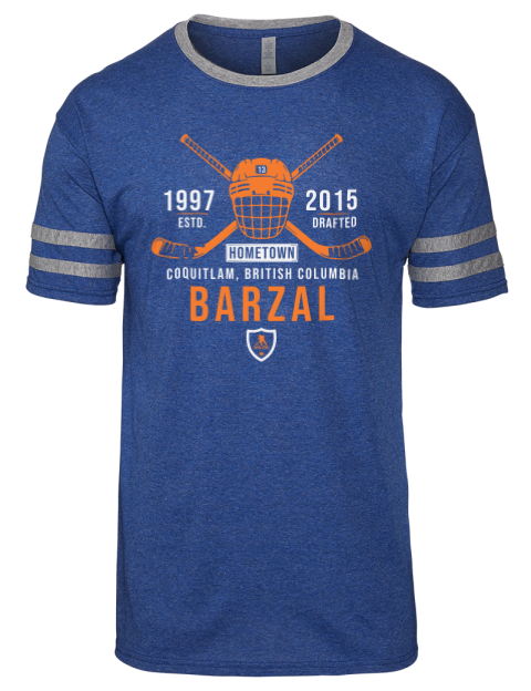 Heritage Mathew Barzal Men's Tri-Blend T-Shirt | Swagsta