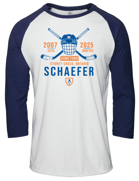Classic Heritage Matthew Schaefer Unisex Premium Three-Quarter Raglan T-Shirt | Swagsta