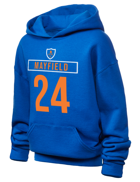 Away Jersey Scott Mayfield Youth Hooded Sweatshirt | Swagsta
