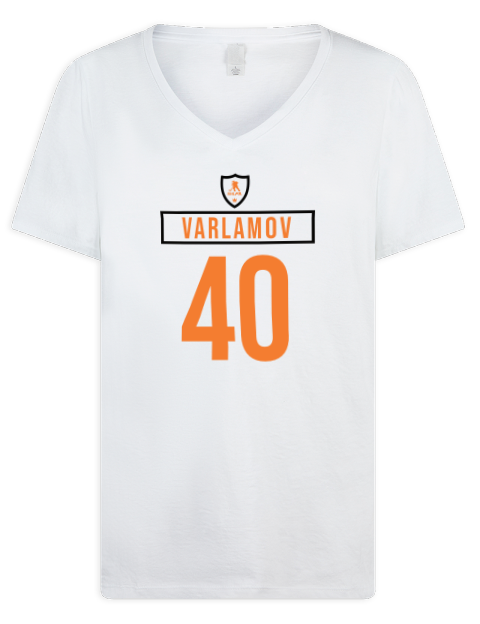 Home Jersey Semyon Varlamov Premium Ladies V-Neck T-Shirt | Swagsta