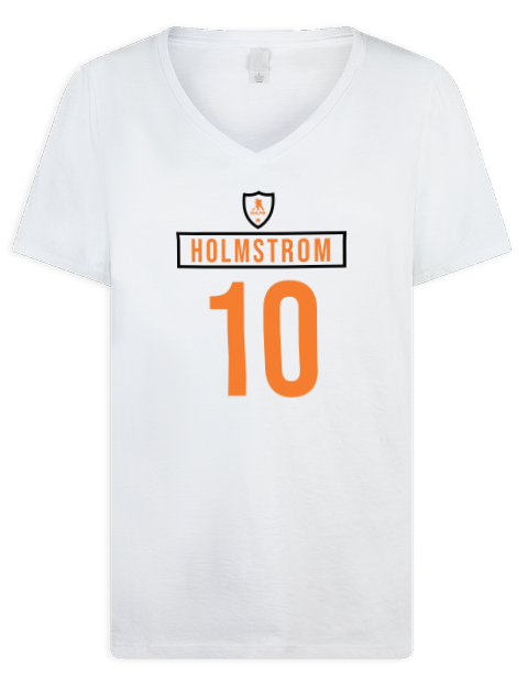 Home Jersey Simon Holmstrom Premium Ladies V-Neck T-Shirt | Swagsta