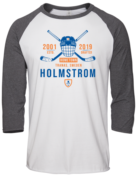 Classic Heritage Simon Holmstrom Unisex Premium Three-Quarter Raglan T-Shirt | Swagsta