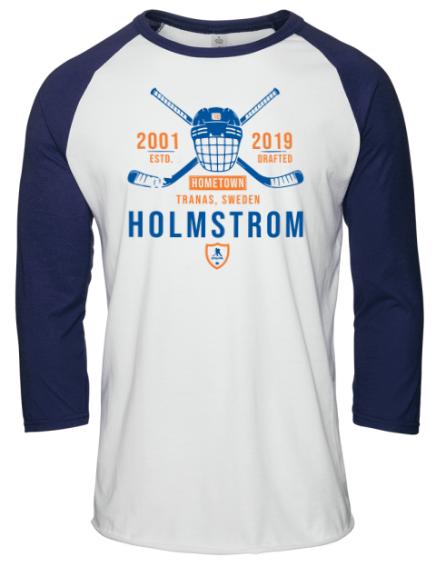 Classic Heritage Simon Holmstrom Unisex Premium Three-Quarter Raglan T-Shirt | Swagsta