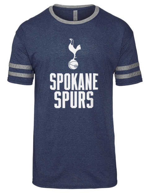 Arched Spokane Spurs Men's Tri-Blend T-Shirt | Swagsta