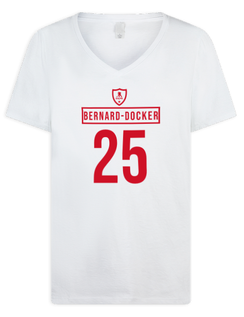 Home Jersey 1235-2 Jacob Docker Premium Ladies V-Neck T-Shirt | Swagsta
