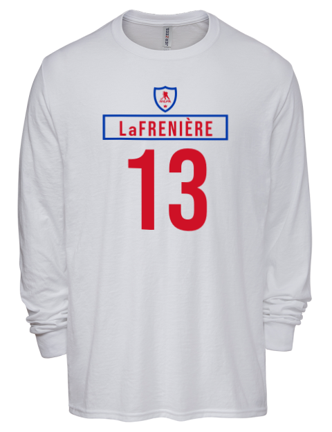 2A Home Jersey Alexis Lafreniere Men's Premium Blend Long Sleeve-T-Shirt | Swagsta