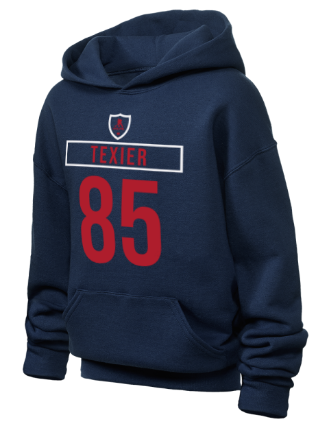 Away Jersey Alexandre Texier Youth Hooded Sweatshirt | Swagsta