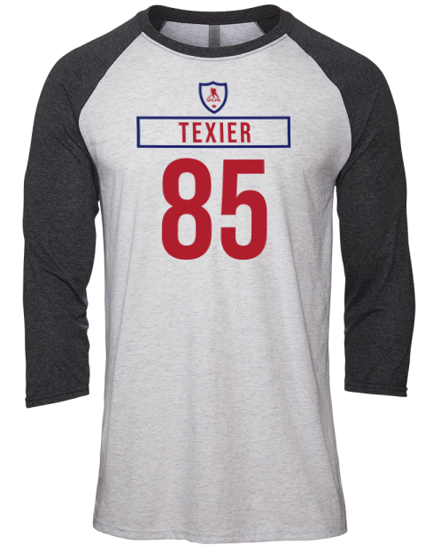 Home Jersey Alexandre Texier Unisex Premium Three-Quarter Raglan T-Shirt | Swagsta