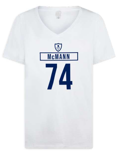 2A Home Jersey Bobby Mcmann Premium Ladies V-Neck T-Shirt | Swagsta