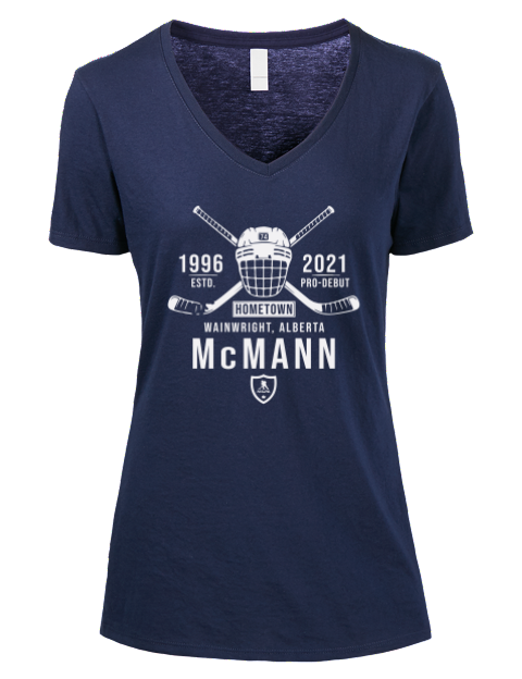 3A Heritage Bobby Mcmann Premium Ladies V-Neck T-Shirt | Swagsta
