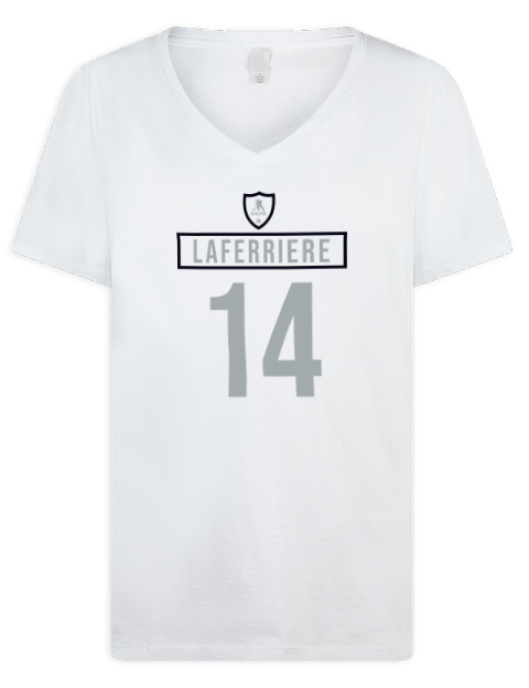 Home Jersey Alex Laferriere Premium Ladies V-Neck T-Shirt | Swagsta