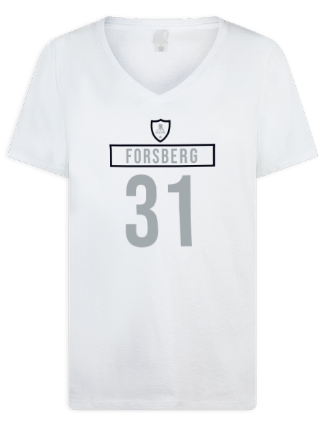 Home Jersey Anton Forsberg Premium Ladies V-Neck T-Shirt | Swagsta