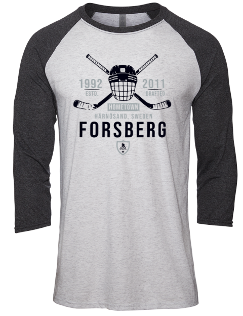 Classic Heritage Anton Forsberg Unisex Premium Three-Quarter Raglan T-Shirt | Swagsta