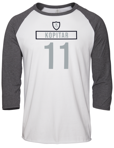 Home Jersey anze kopitar Unisex Premium Three-Quarter Raglan T-Shirt | Swagsta