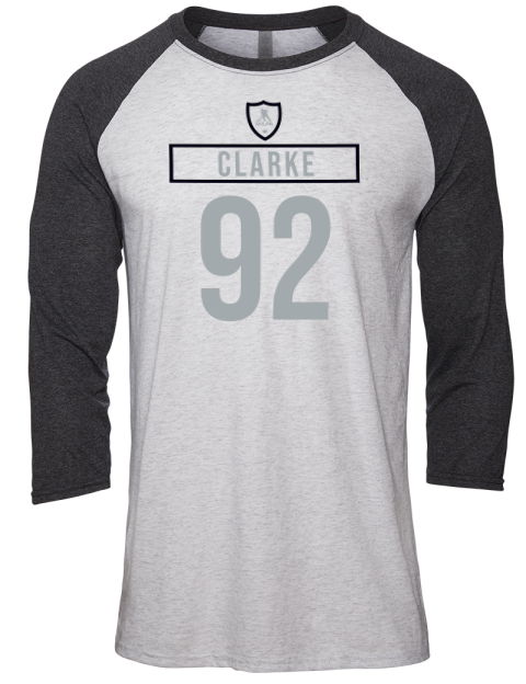 Home Jersey brandt clarke Unisex Premium Three-Quarter Raglan T-Shirt | Swagsta