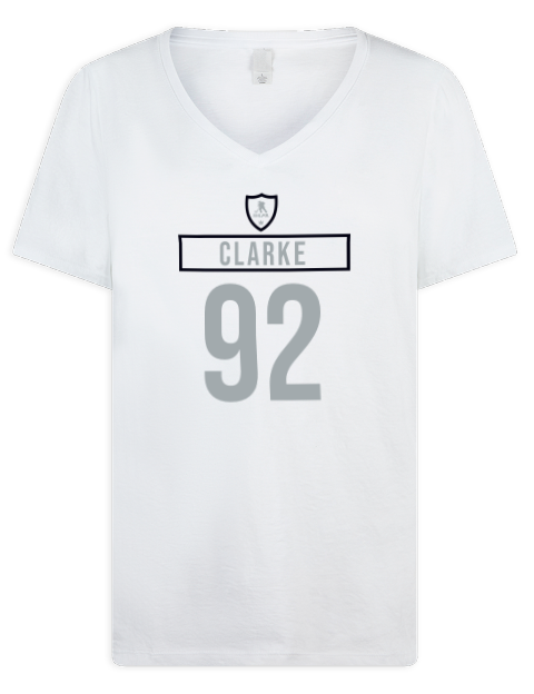 Home Jersey brandt clarke Premium Ladies V-Neck T-Shirt | Swagsta