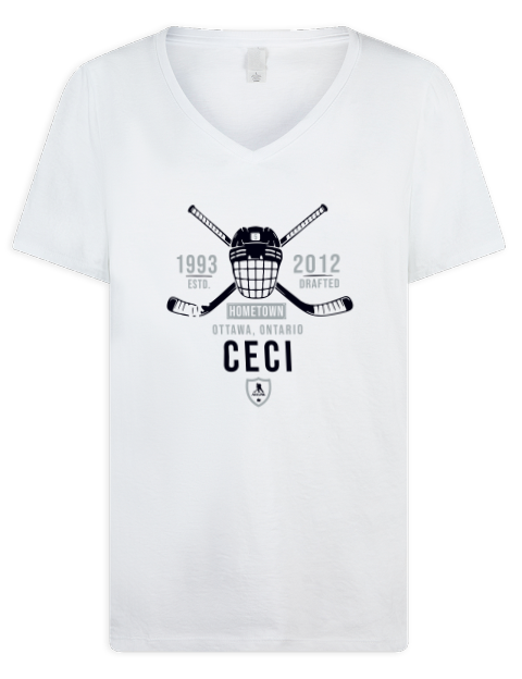 Classic Heritage Cody Ceci Premium Ladies V-Neck T-Shirt | Swagsta