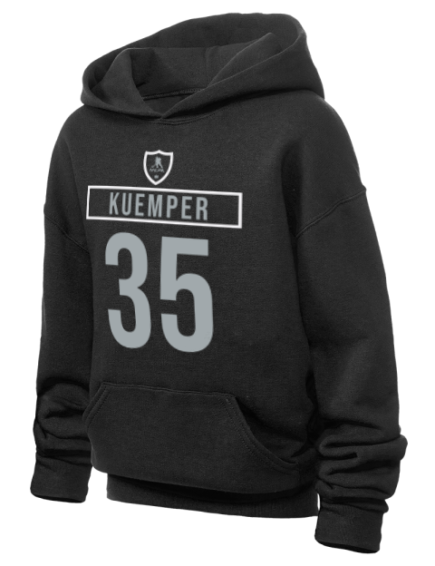 Away Jersey Darcy Kuemper Youth Hooded Sweatshirt | Swagsta