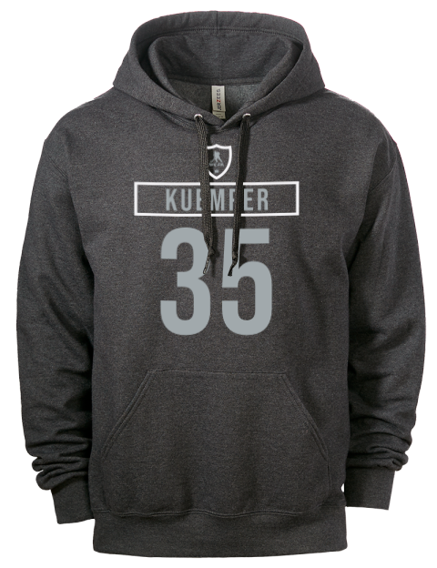 Away Jersey Darcy Kuemper Eco Premium Unisex Hooded Sweatshirt | Swagsta