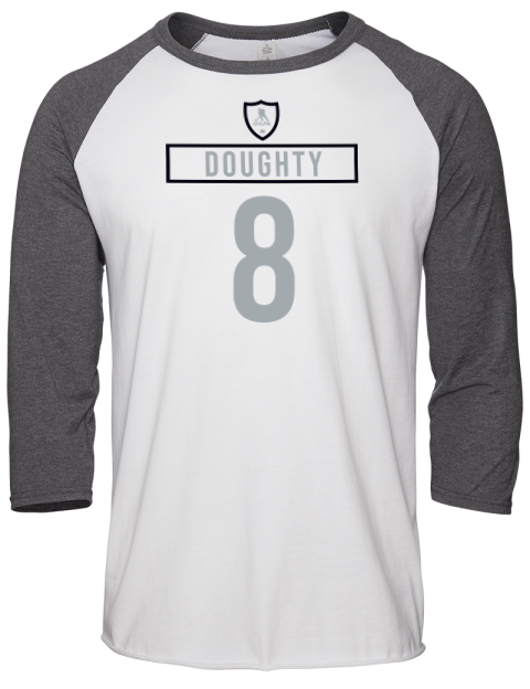 Home Jersey Drew Doughty Unisex Premium Three-Quarter Raglan T-Shirt | Swagsta