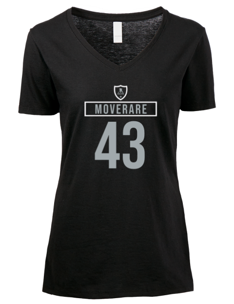 Away Jersey Jacob Moverare Premium Ladies V-Neck T-Shirt | Swagsta