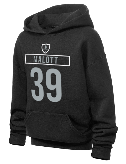 Away Jersey Jeff Malott Youth Hooded Sweatshirt | Swagsta