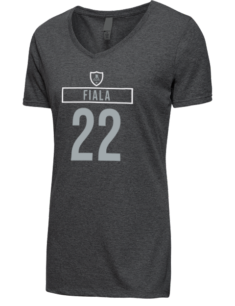 Away Jersey Kevin Fiala Premium Ladies V-Neck T-Shirt | Swagsta